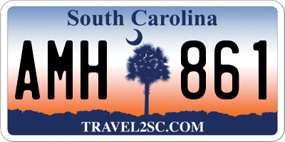 SC license plate AMH861