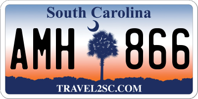 SC license plate AMH866