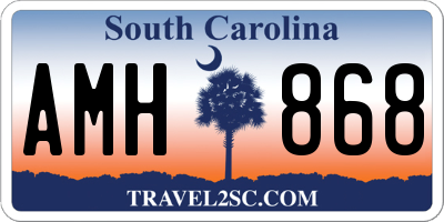 SC license plate AMH868