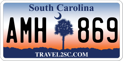 SC license plate AMH869