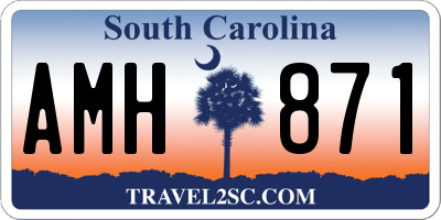SC license plate AMH871