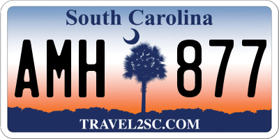 SC license plate AMH877
