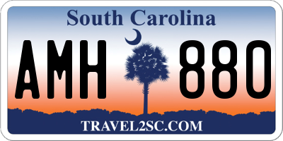 SC license plate AMH880