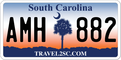 SC license plate AMH882
