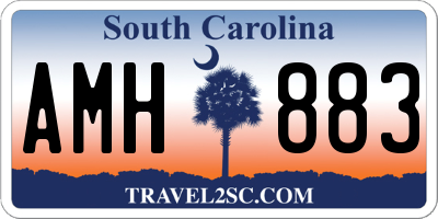 SC license plate AMH883