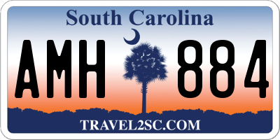 SC license plate AMH884
