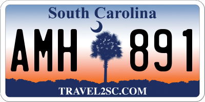 SC license plate AMH891