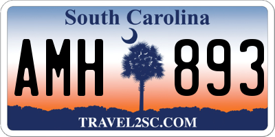 SC license plate AMH893