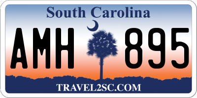 SC license plate AMH895
