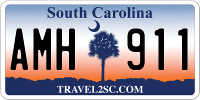 SC license plate AMH911