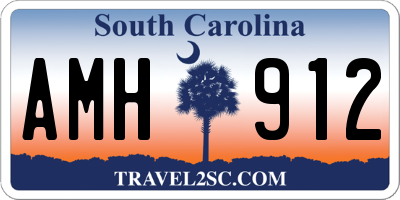 SC license plate AMH912