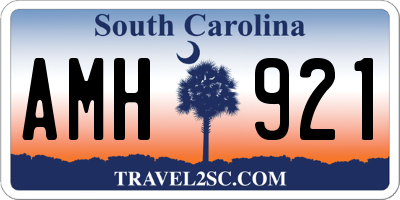 SC license plate AMH921
