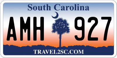 SC license plate AMH927