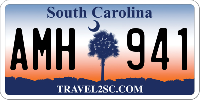 SC license plate AMH941