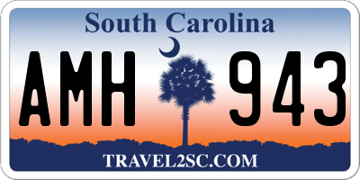 SC license plate AMH943