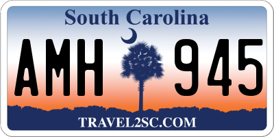 SC license plate AMH945