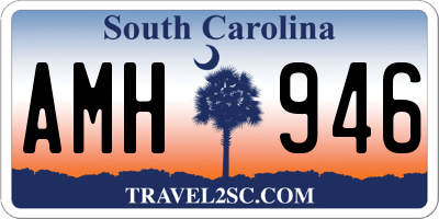 SC license plate AMH946