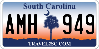 SC license plate AMH949
