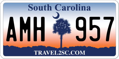SC license plate AMH957