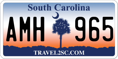 SC license plate AMH965