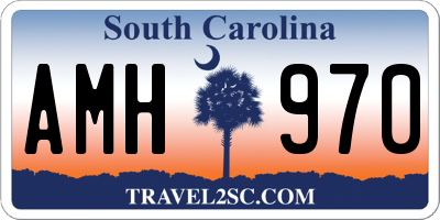 SC license plate AMH970