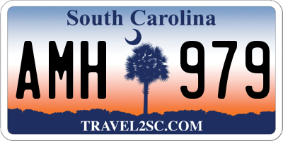 SC license plate AMH979
