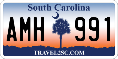 SC license plate AMH991