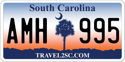 SC license plate AMH995