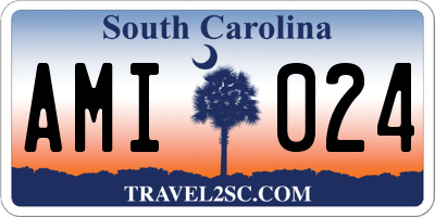 SC license plate AMI024