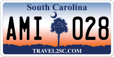 SC license plate AMI028