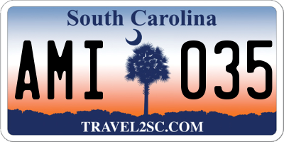 SC license plate AMI035