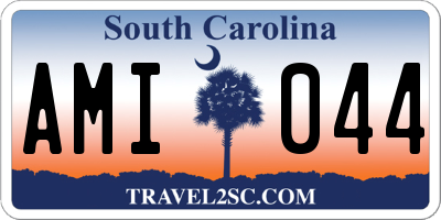SC license plate AMI044