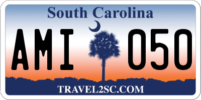 SC license plate AMI050