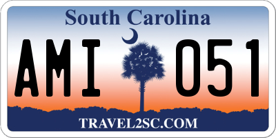 SC license plate AMI051