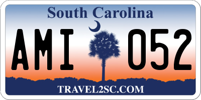 SC license plate AMI052
