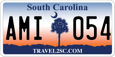SC license plate AMI054