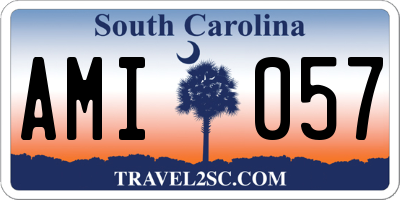 SC license plate AMI057