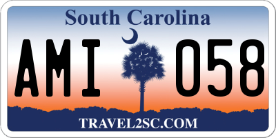 SC license plate AMI058