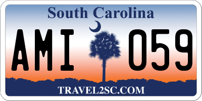 SC license plate AMI059