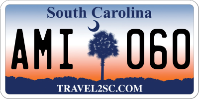SC license plate AMI060