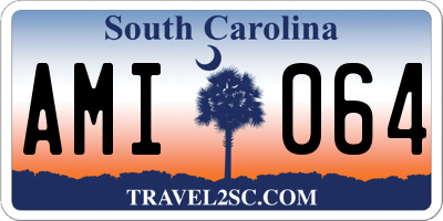 SC license plate AMI064