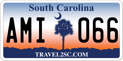 SC license plate AMI066