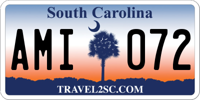 SC license plate AMI072