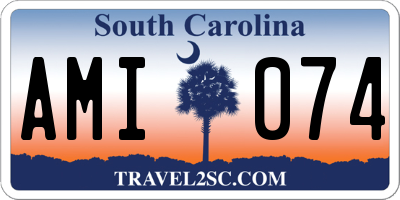 SC license plate AMI074