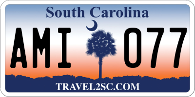 SC license plate AMI077