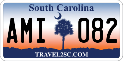 SC license plate AMI082