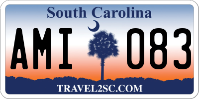 SC license plate AMI083