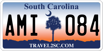 SC license plate AMI084