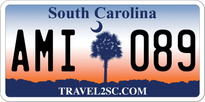 SC license plate AMI089