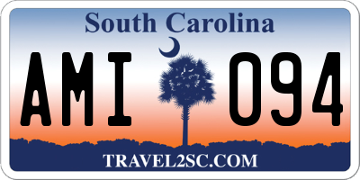 SC license plate AMI094
